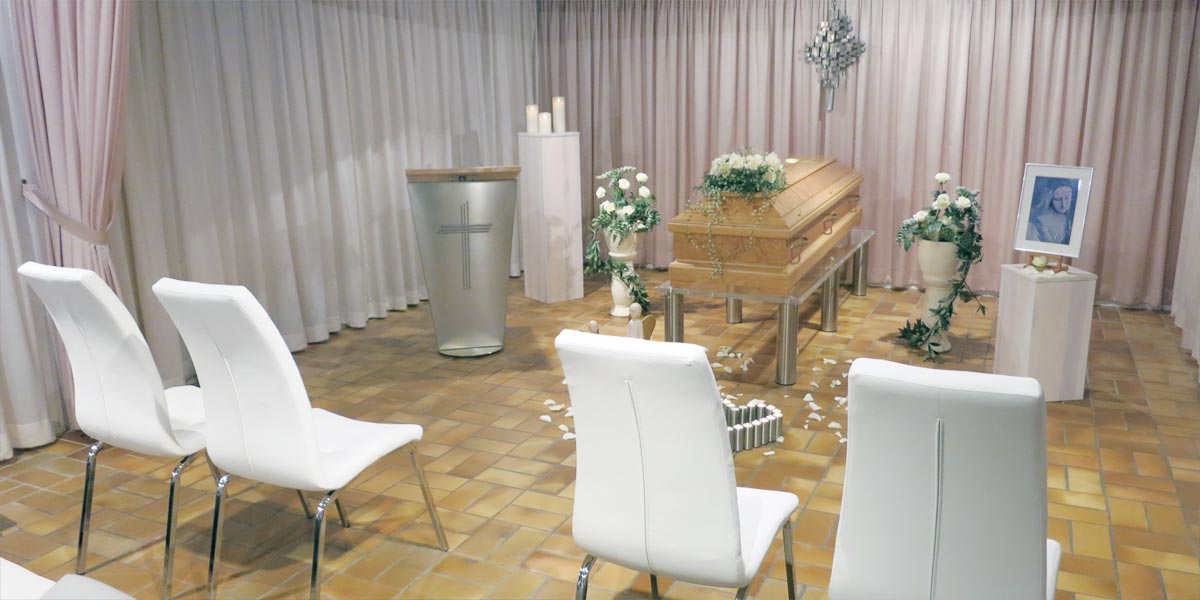 Trauerfeier in unseren Räumlichkeiten